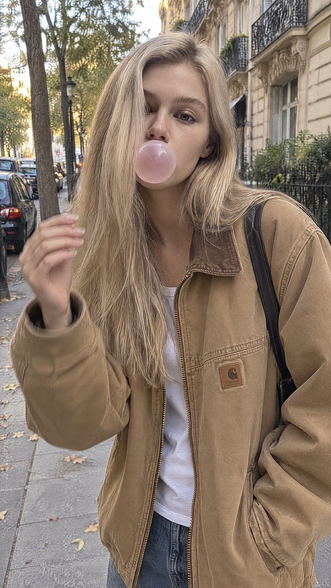 Candid iPhone Portrait on a European City Street