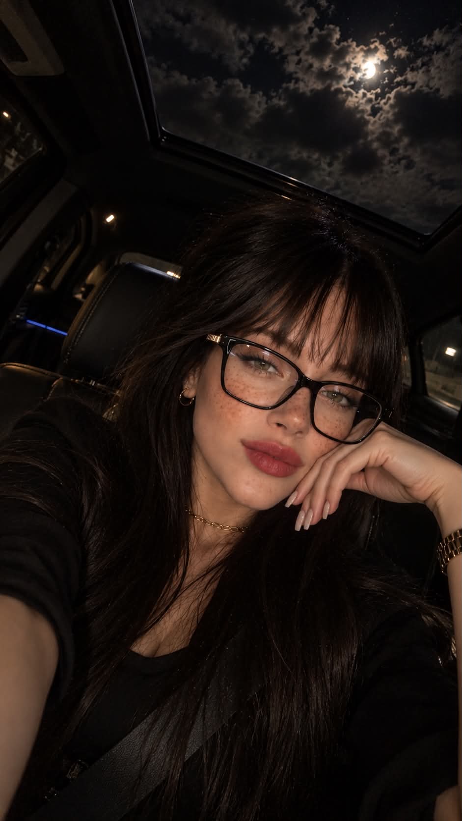 Cloudy Night Car Selfie output 2