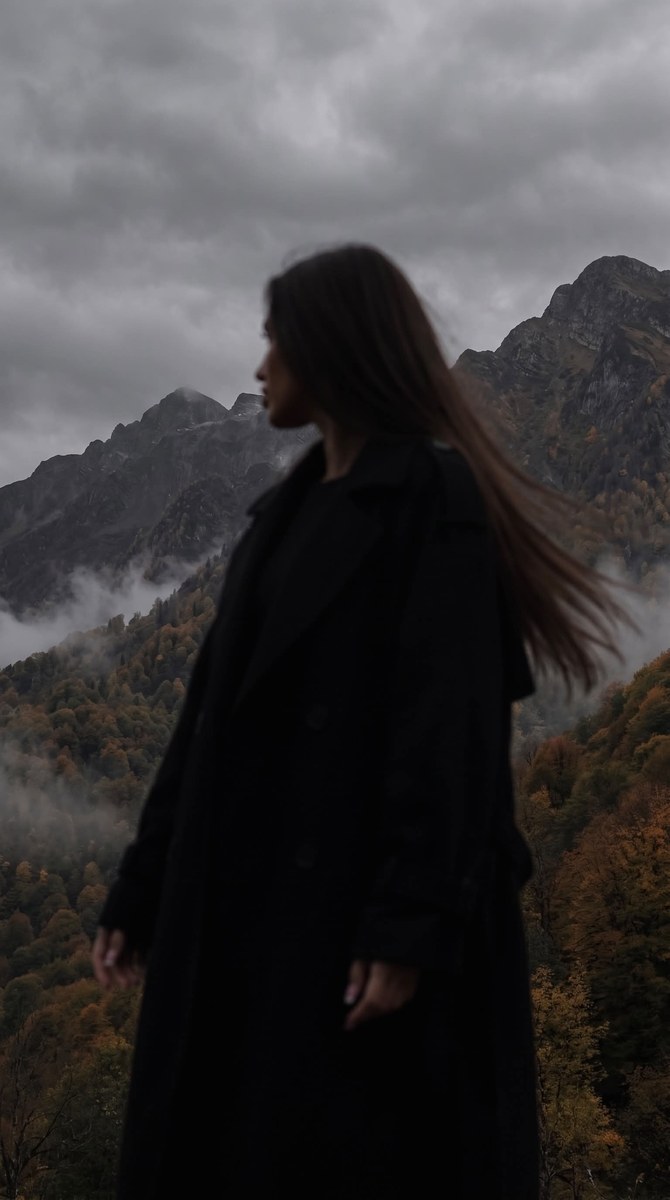Dreamlike Autumn Portrait in the Sochi Mountains