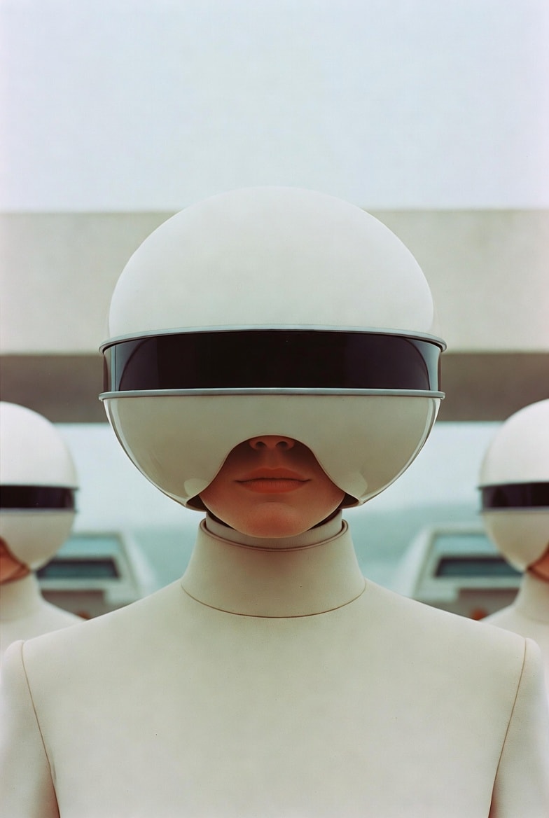 Retro-futuristic 1970s sci-fi output 1