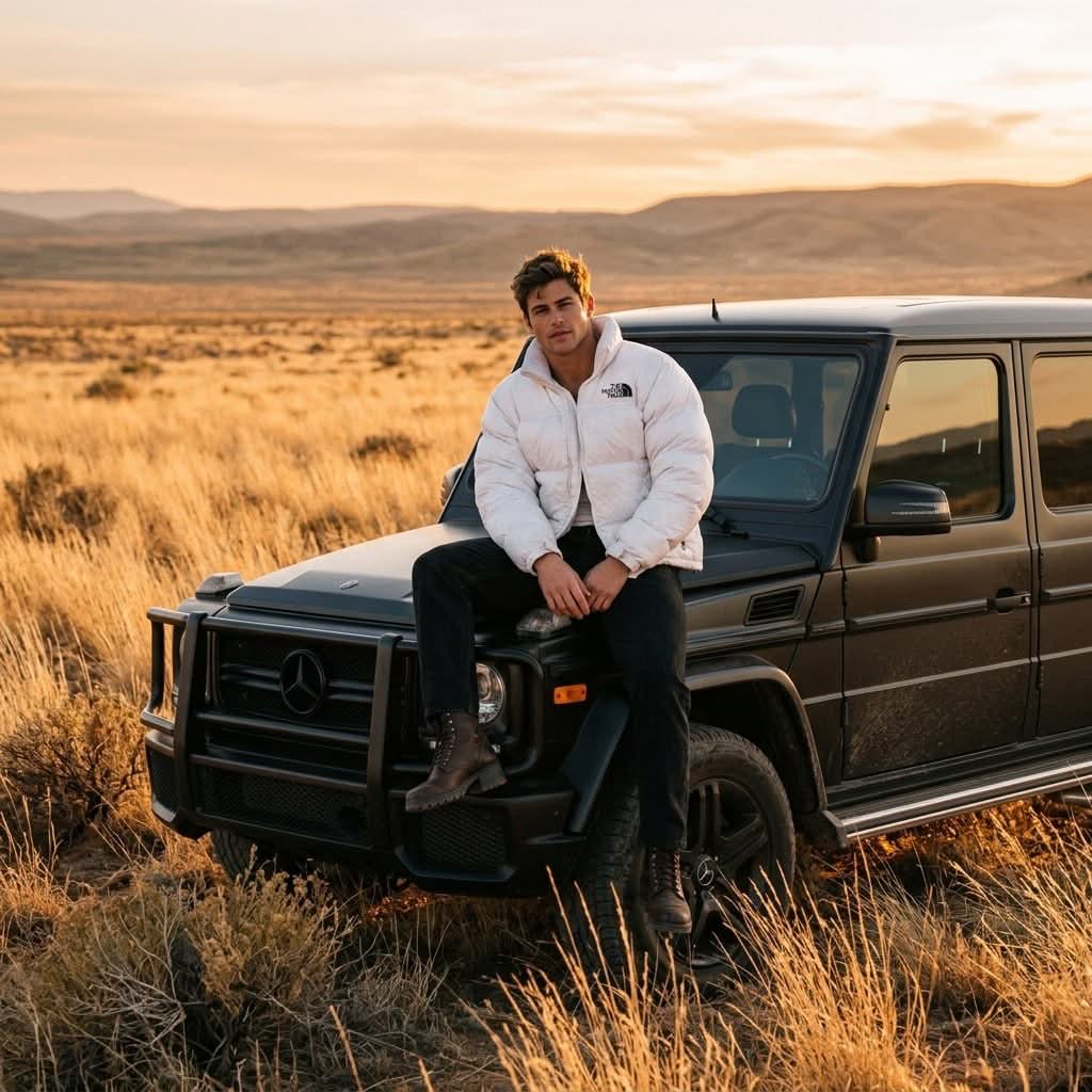Matte Black G-Class at Sunset output 1
