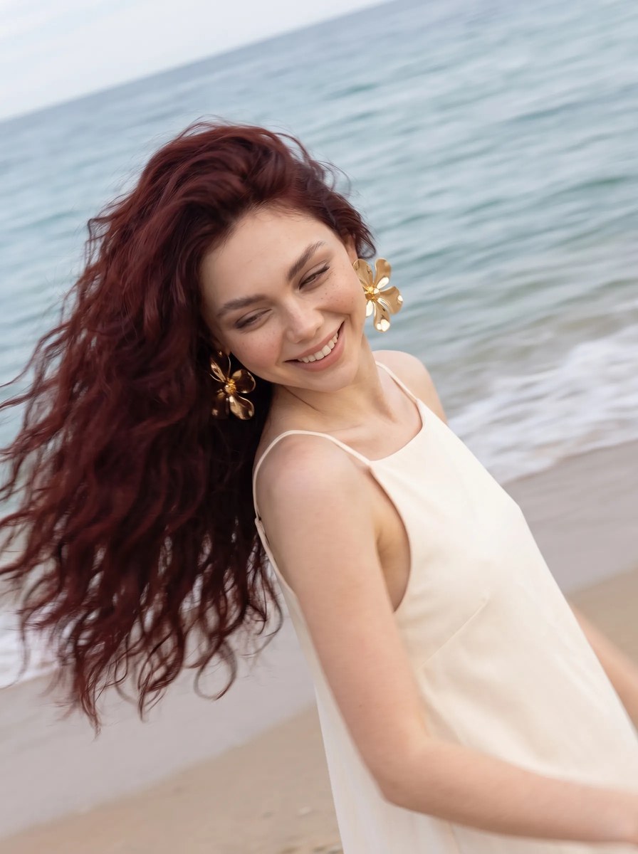 Coastal Luxury Beauty Editorial Portrait output 12