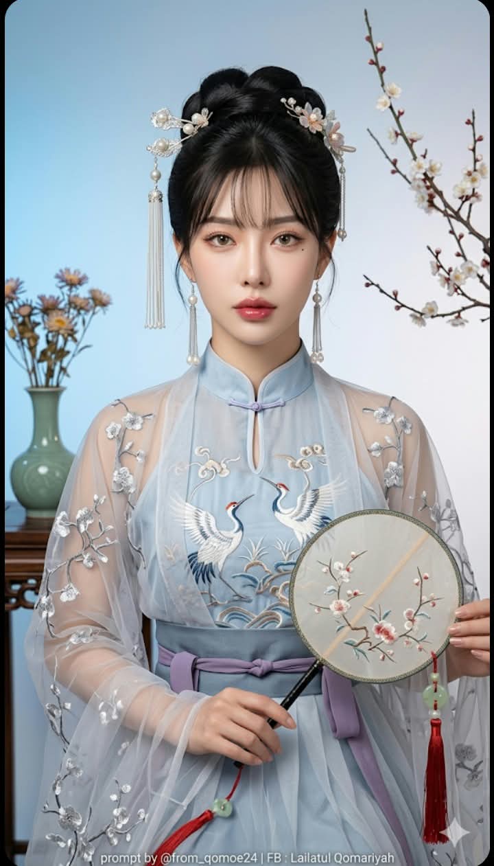 Elegant Hanfu Studio Portrait