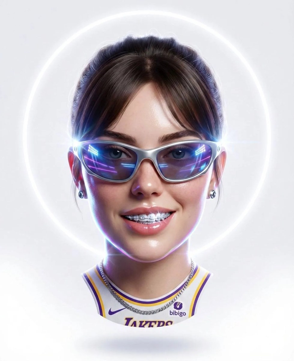 Futuristic 3D Floating Head Portrait