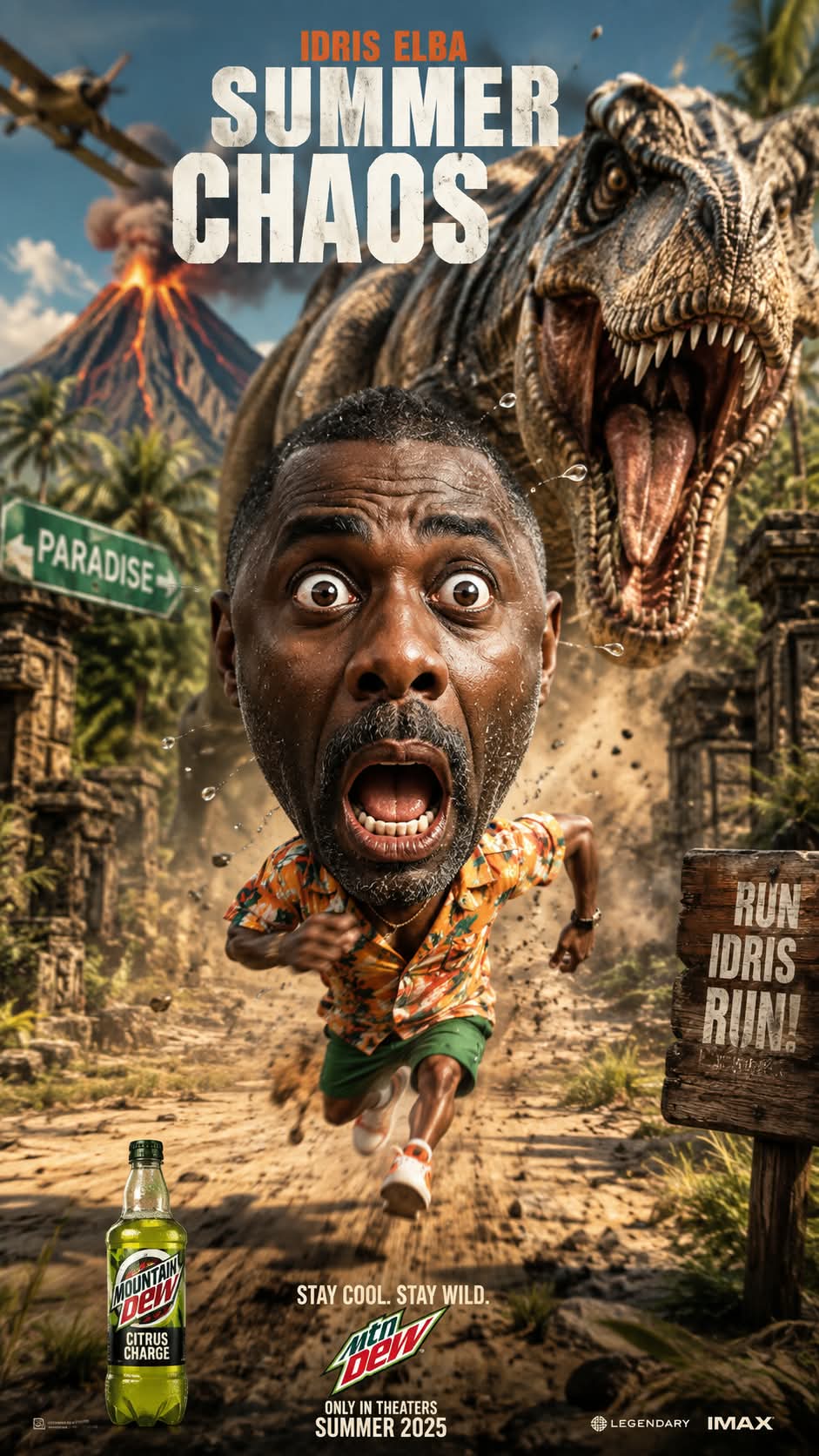 Chaotic 3D Action Blockbuster Poster output 14