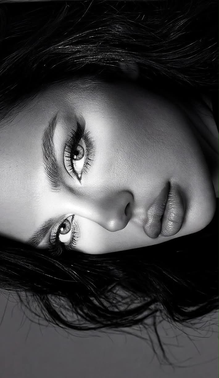 Dramatic Black-and-White Beauty Editorial Portrait output 2