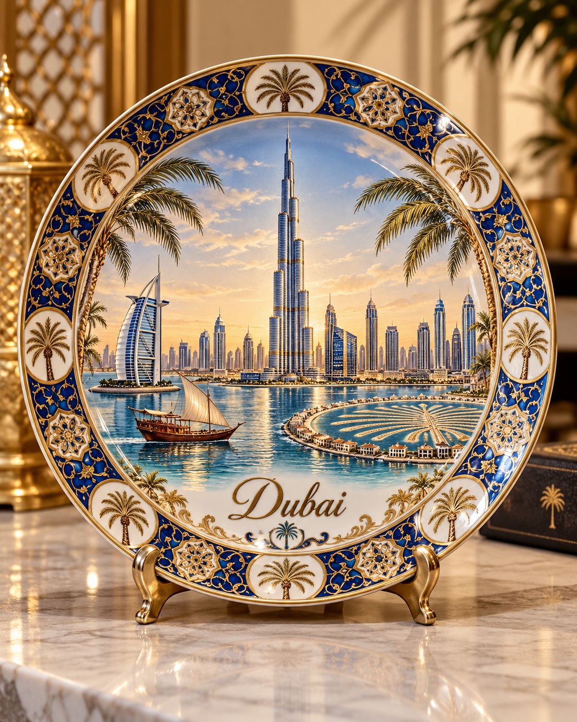 Hyper-Realistic City Souvenir Plate output 5