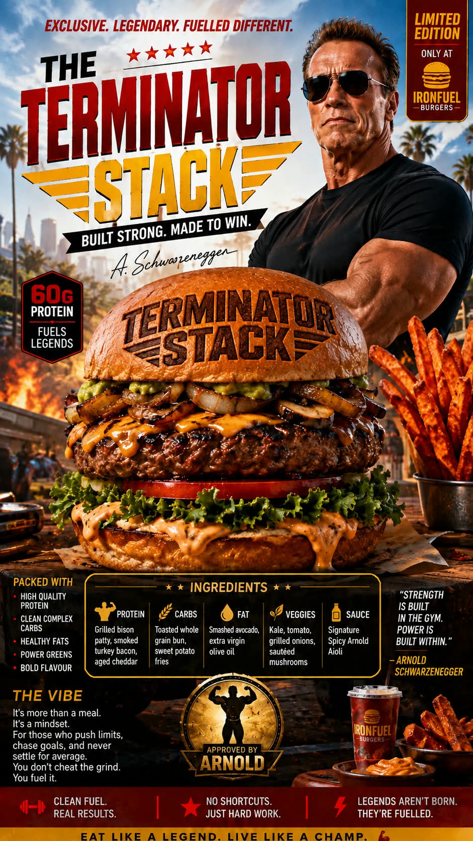 Create a Signature Fast-Food Dish and 3D Ad output 7