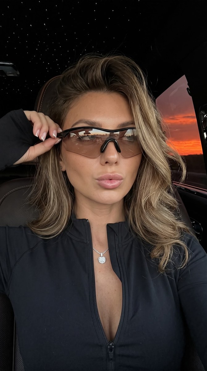 Dark iPhone Car Selfie Portrait