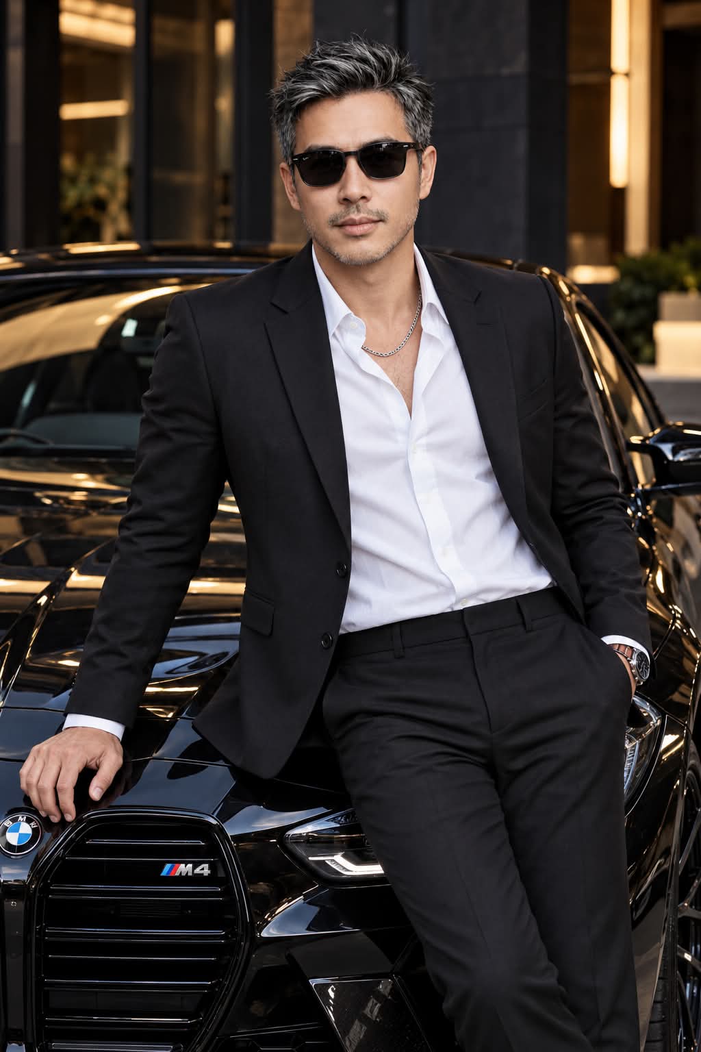 Ultra-Realistic BMW M4 Luxury Fashion Portrait