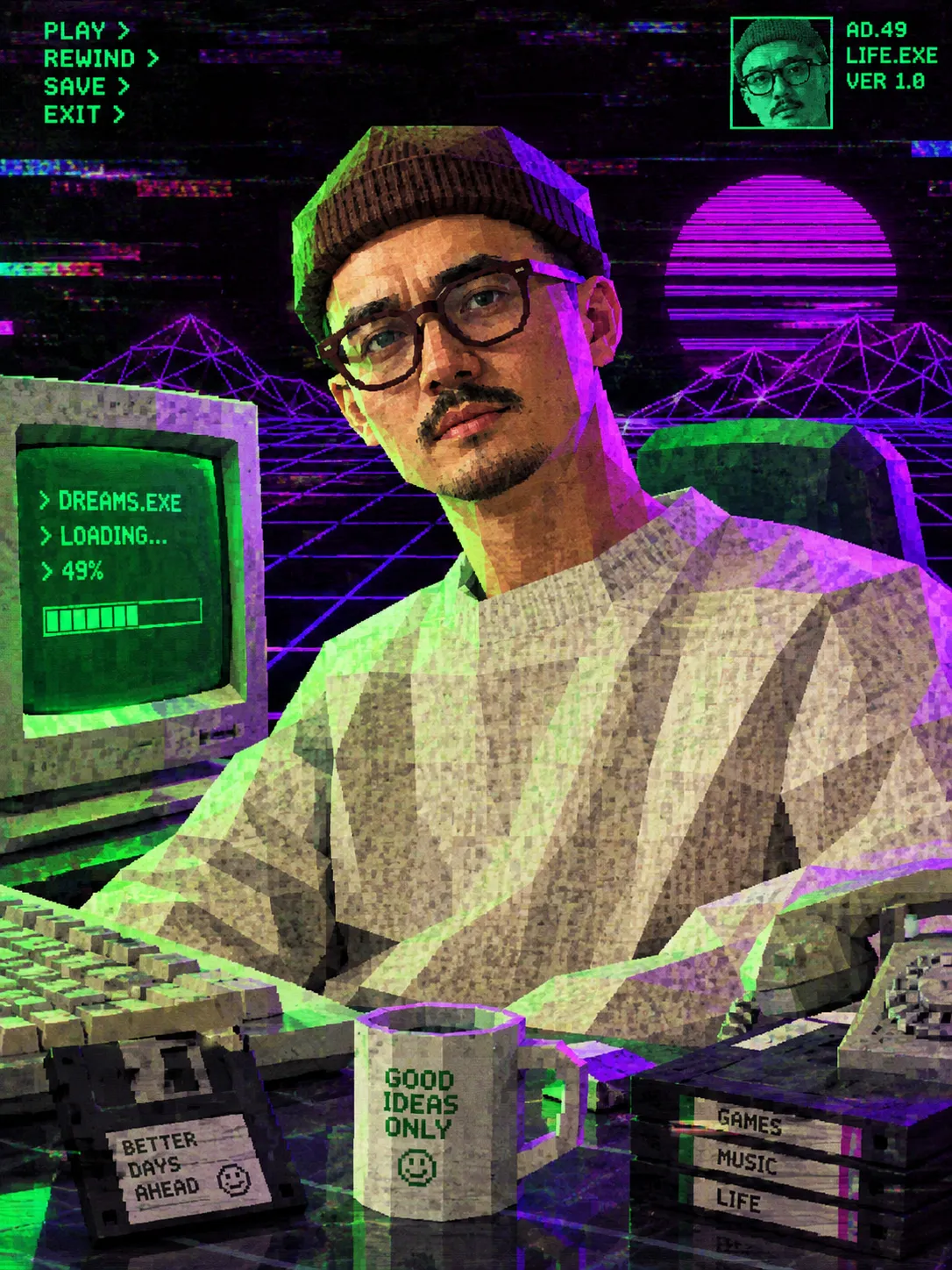 Retro Low-Poly PS1 Game Character output 1