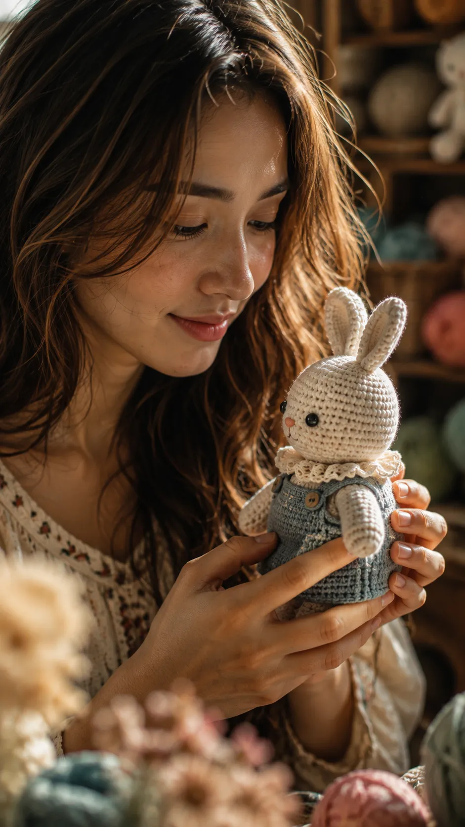The Toy She Made — Handmade Bunny Portrait output 1