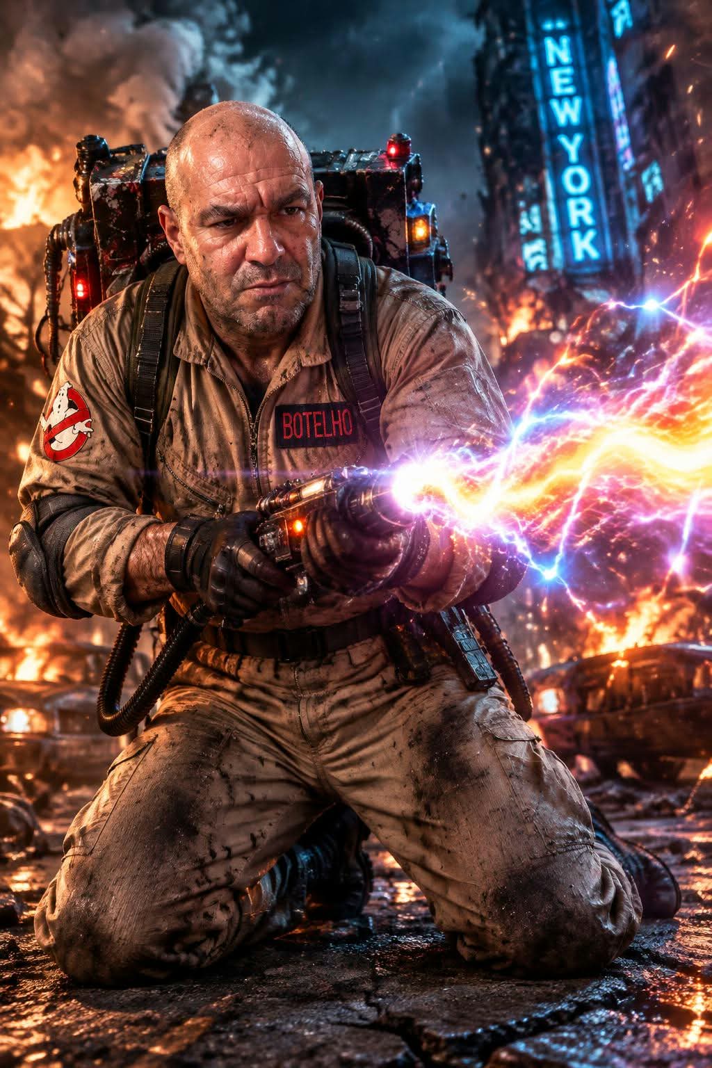 Ghostbusters Hero in a Supernatural Battle