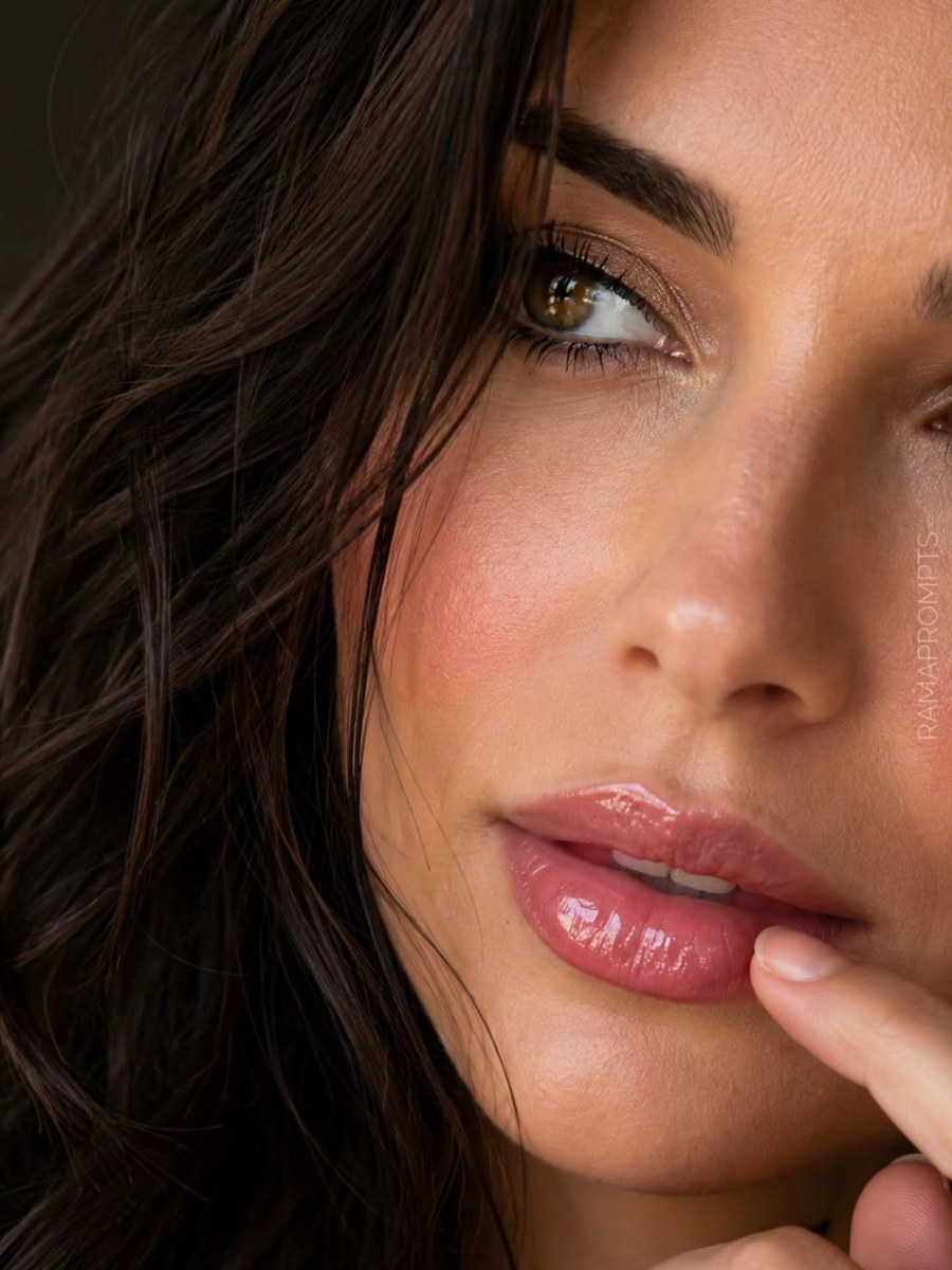 Hyperrealistic Extreme Close-Up Portrait