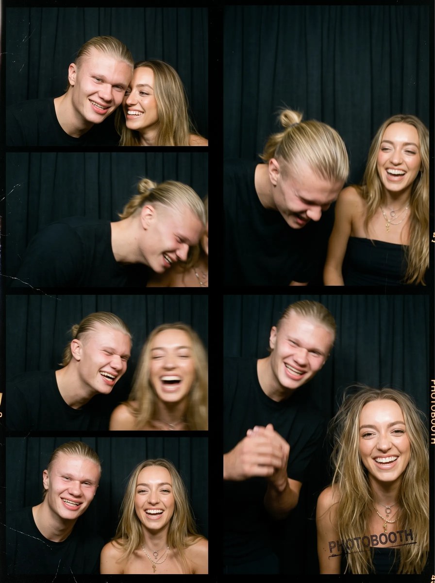 Erling Haaland Vintage Photo Booth Strip output 5