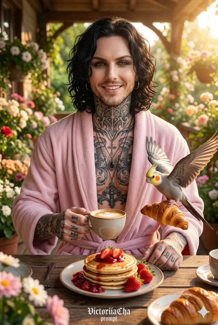 Cozy Veranda Breakfast with a Cockatiel output 4