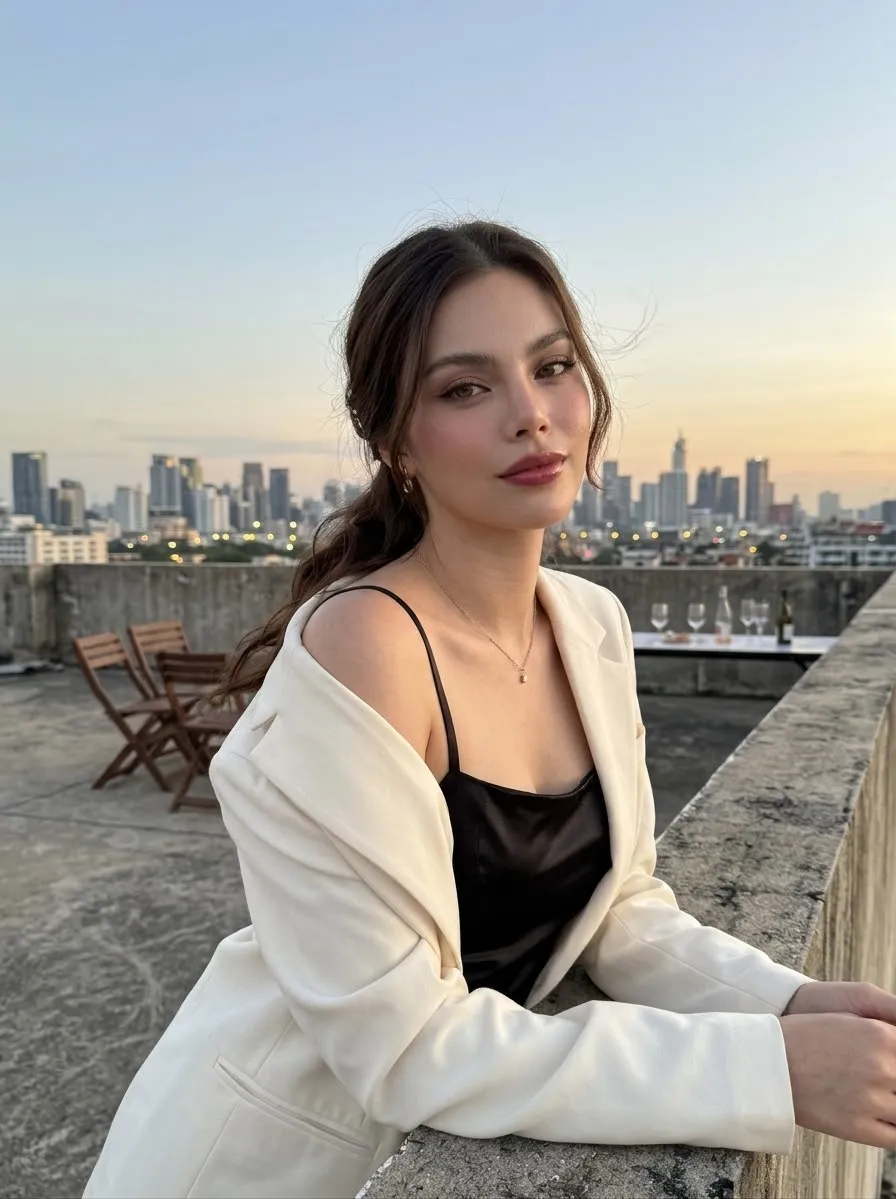Rooftop at Dawn Portrait output 1