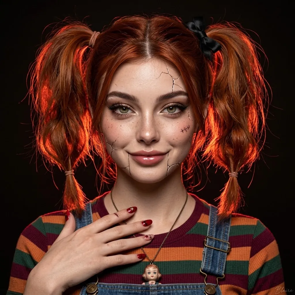 Chucky-Inspired Killer-Doll Beauty Portrait