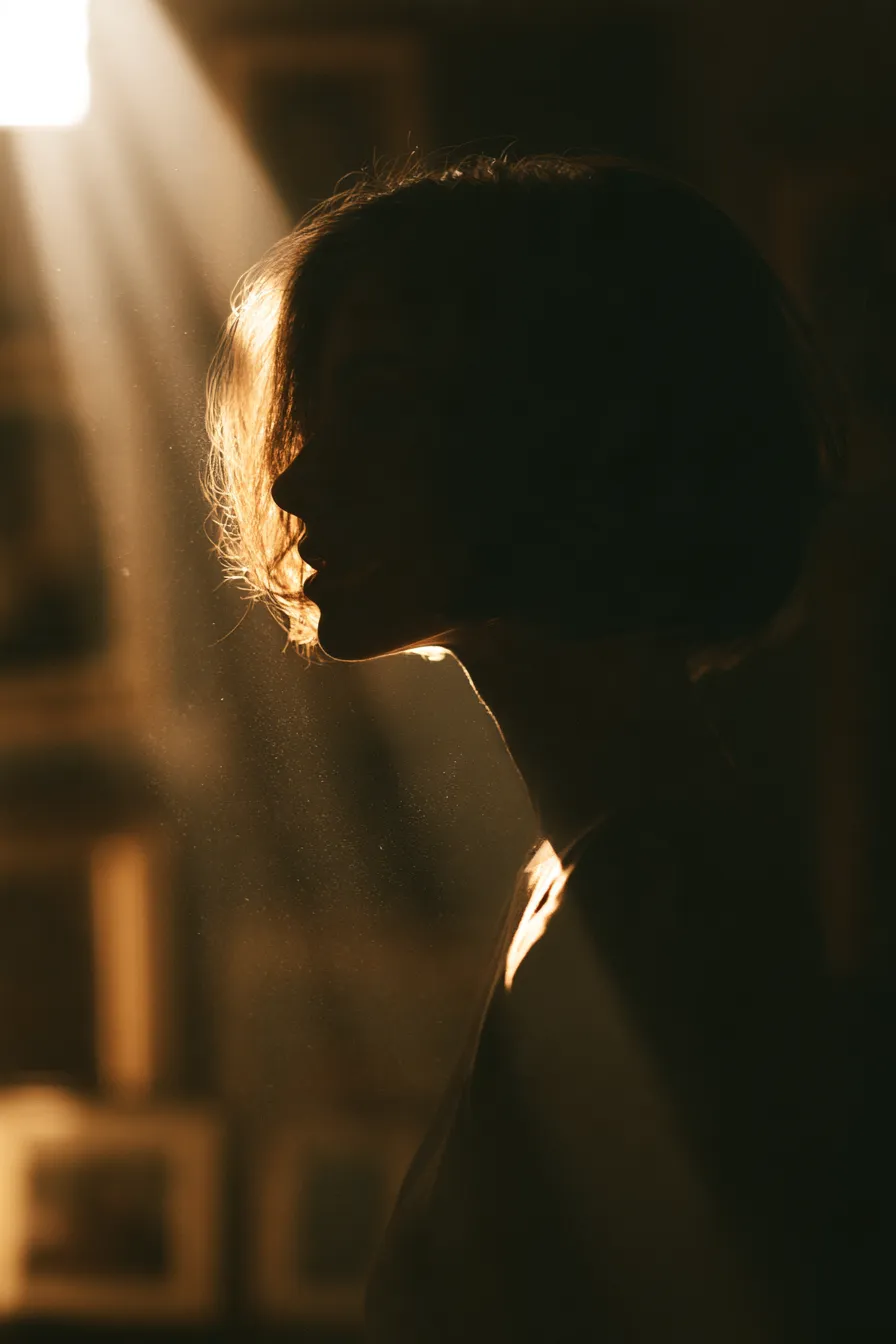 Mysterious Golden-Light Window Portrait output 2