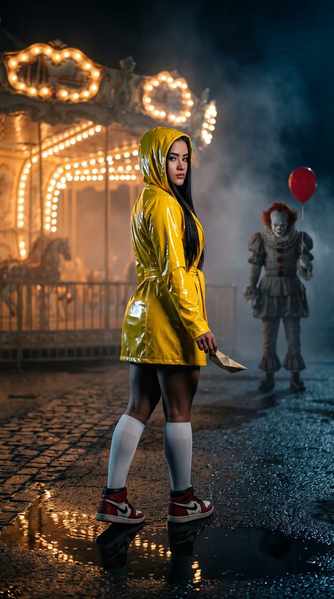 Yellow Raincoat in the Rain output 3