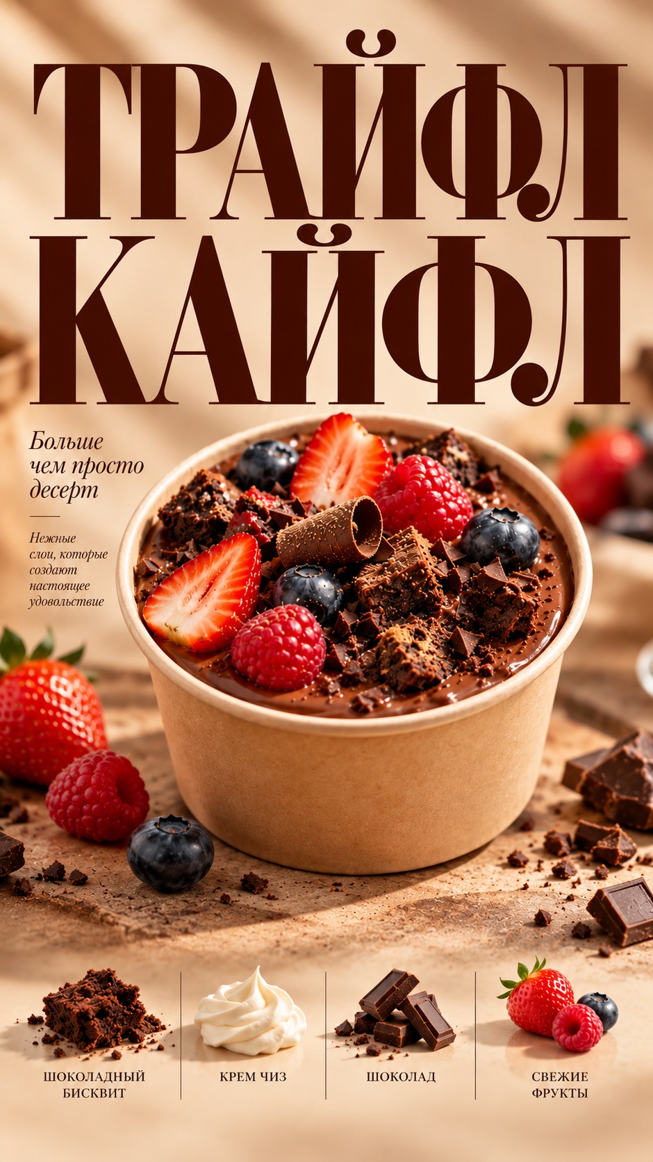 Premium Food and Typography Advertising Poster output 2