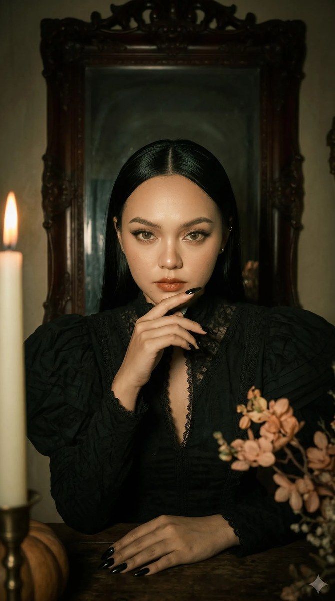 Vintage Gothic Halloween Portrait output 4