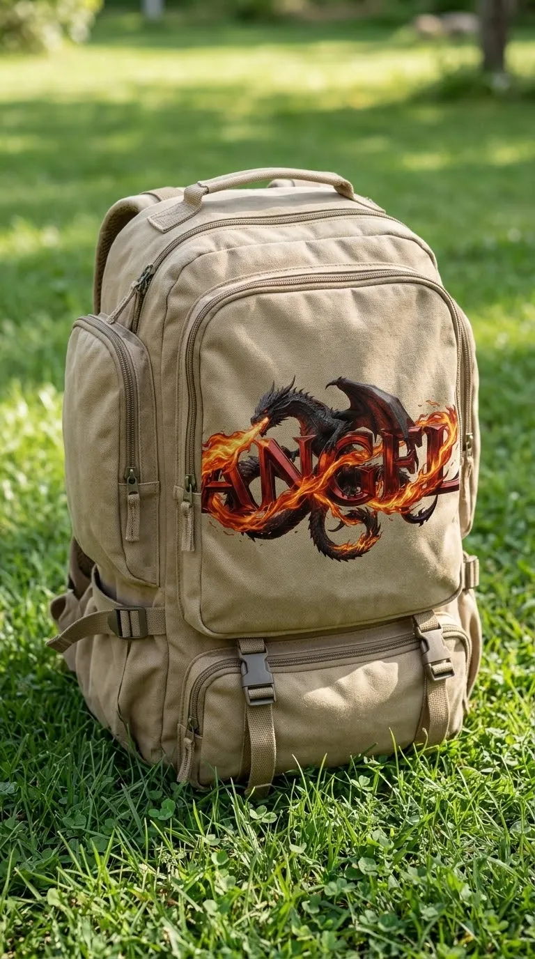 Cinematic ANGEL Logo with a Dragon