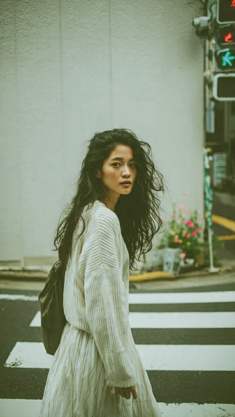 Candid Japanese Street Portrait with a Film Look output 2
