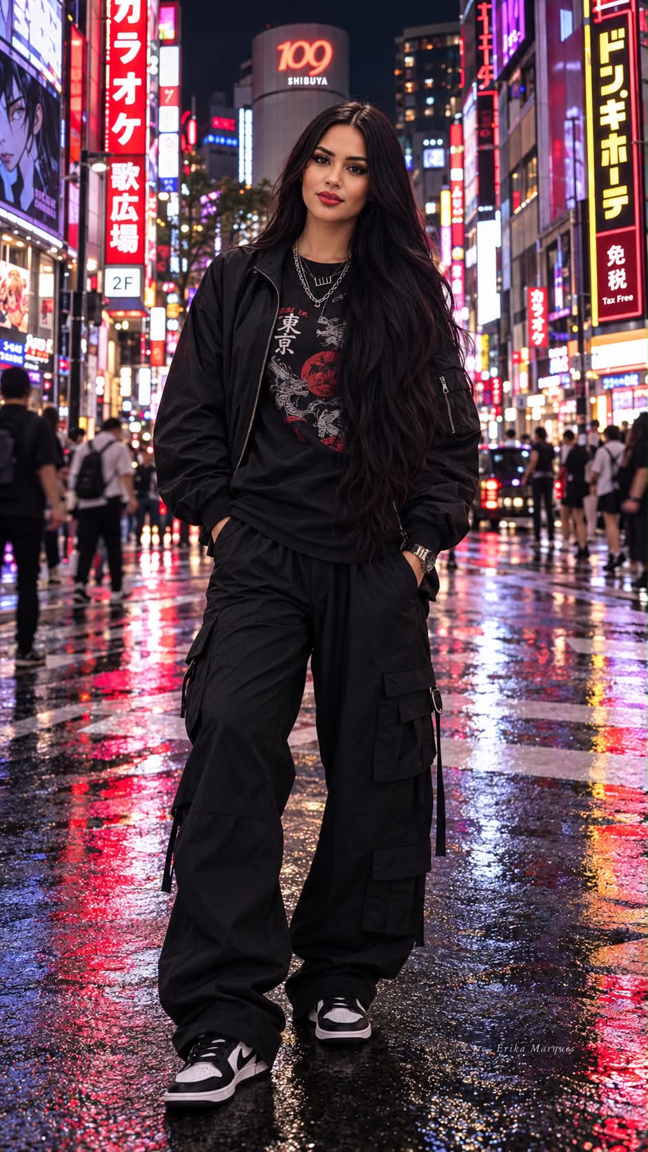 Cinematic Shibuya Streetwear Portrait