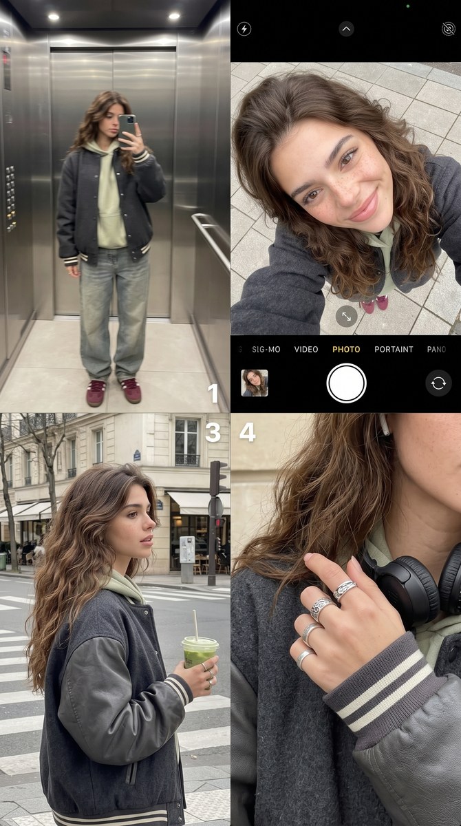 Smartphone Camera Roll Fashion Collage output 2