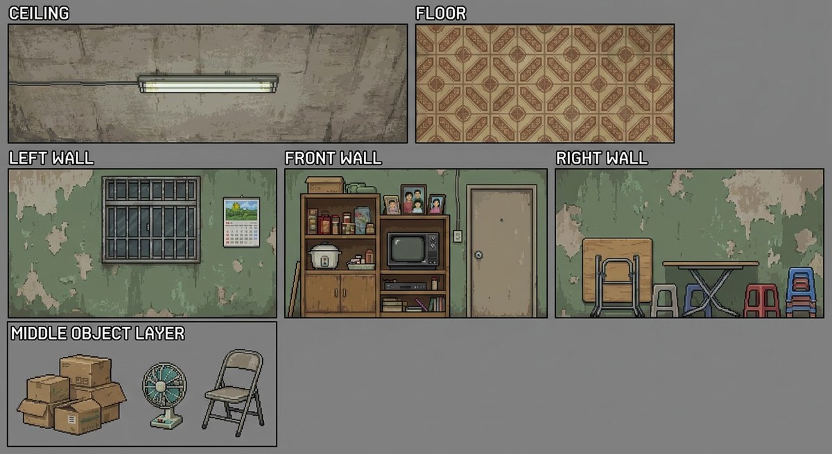 1980s Hong Kong Public Housing Interior