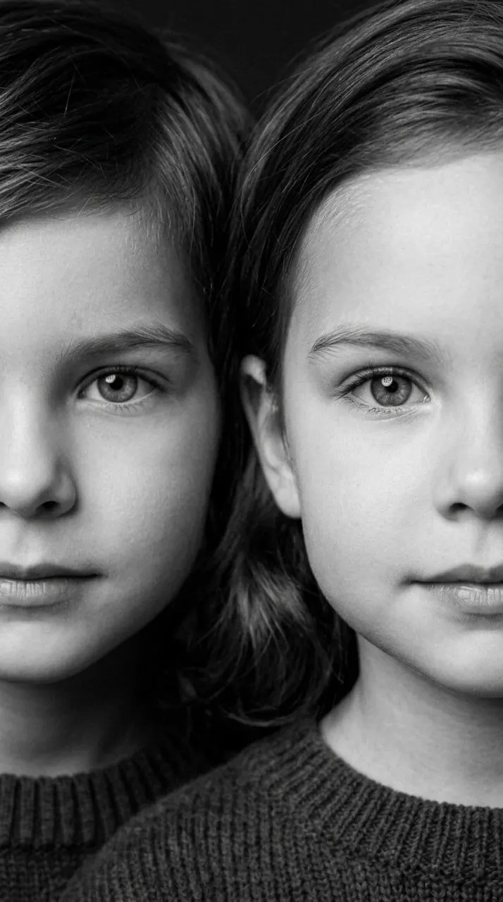 Intimate Black-and-White Two-Person Portrait output 2