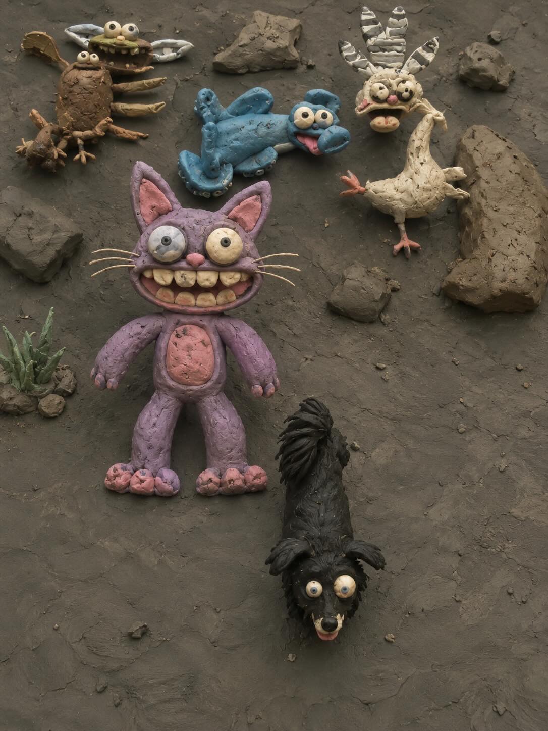 Absurdist Handmade Claymation Image Transformation output 2