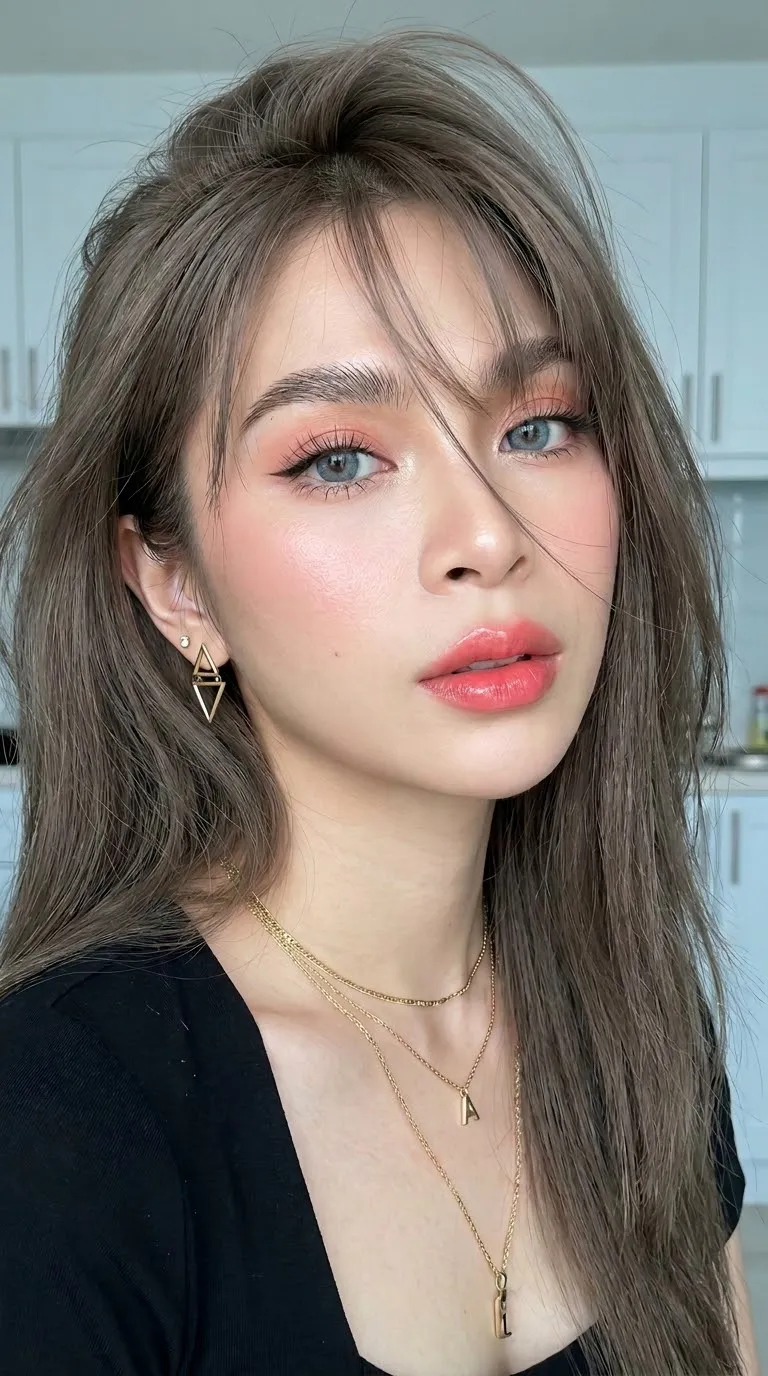 Korean Soft Glam Close-Up Beauty Portrait output 1