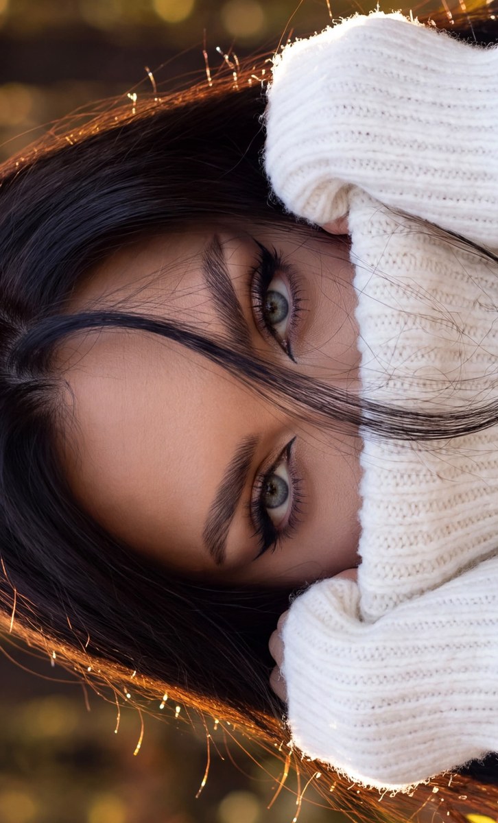Autumn Sweater Close-Up Portrait output 2