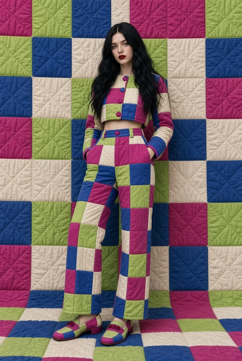 Quilted Couture Fashion Look output 16