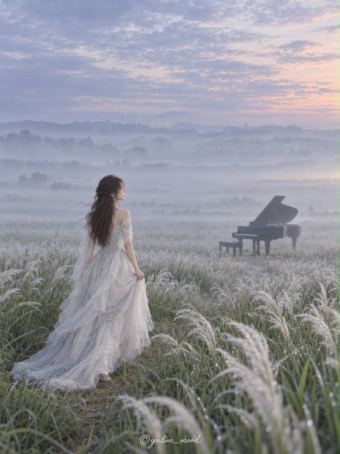 The Silent Melody — Piano in the Mist