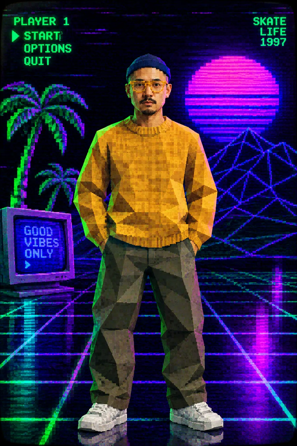 Retro Low-Poly PS1 Game Character output 4