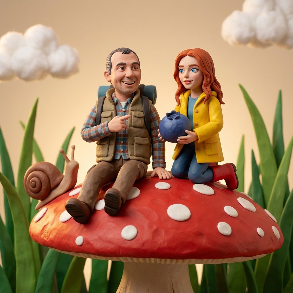 Miniature Claymation Adventures on the Mushroom Cap output 1