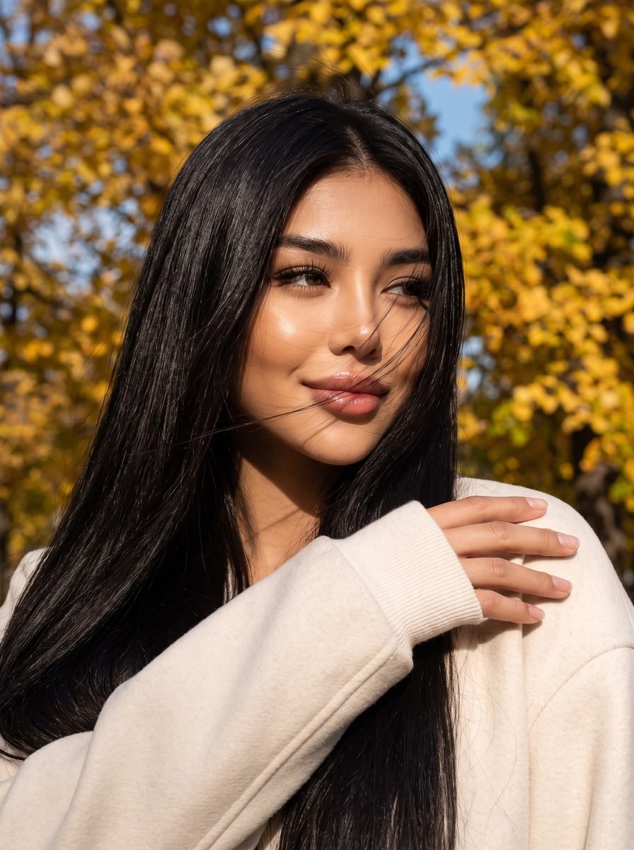 Autumn Close-Up Portrait of a Woman output 2