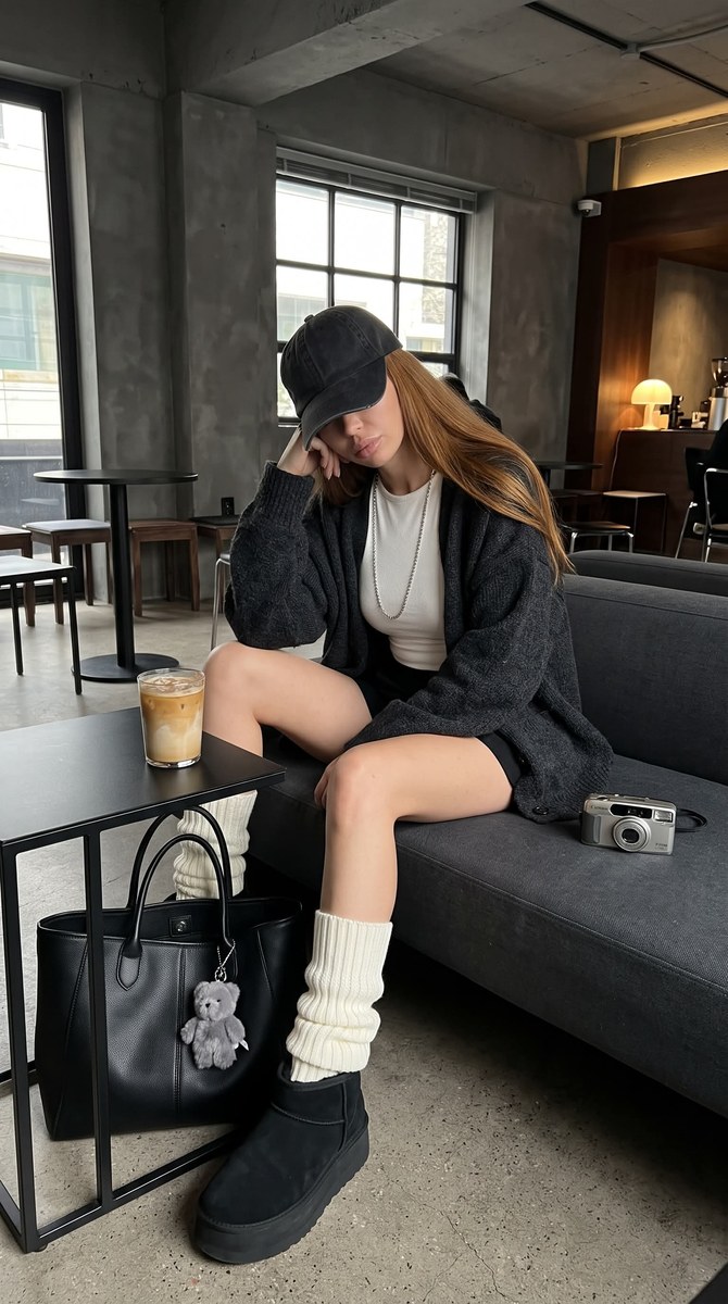 Dark Korean Café Streetwear Portrait output 1