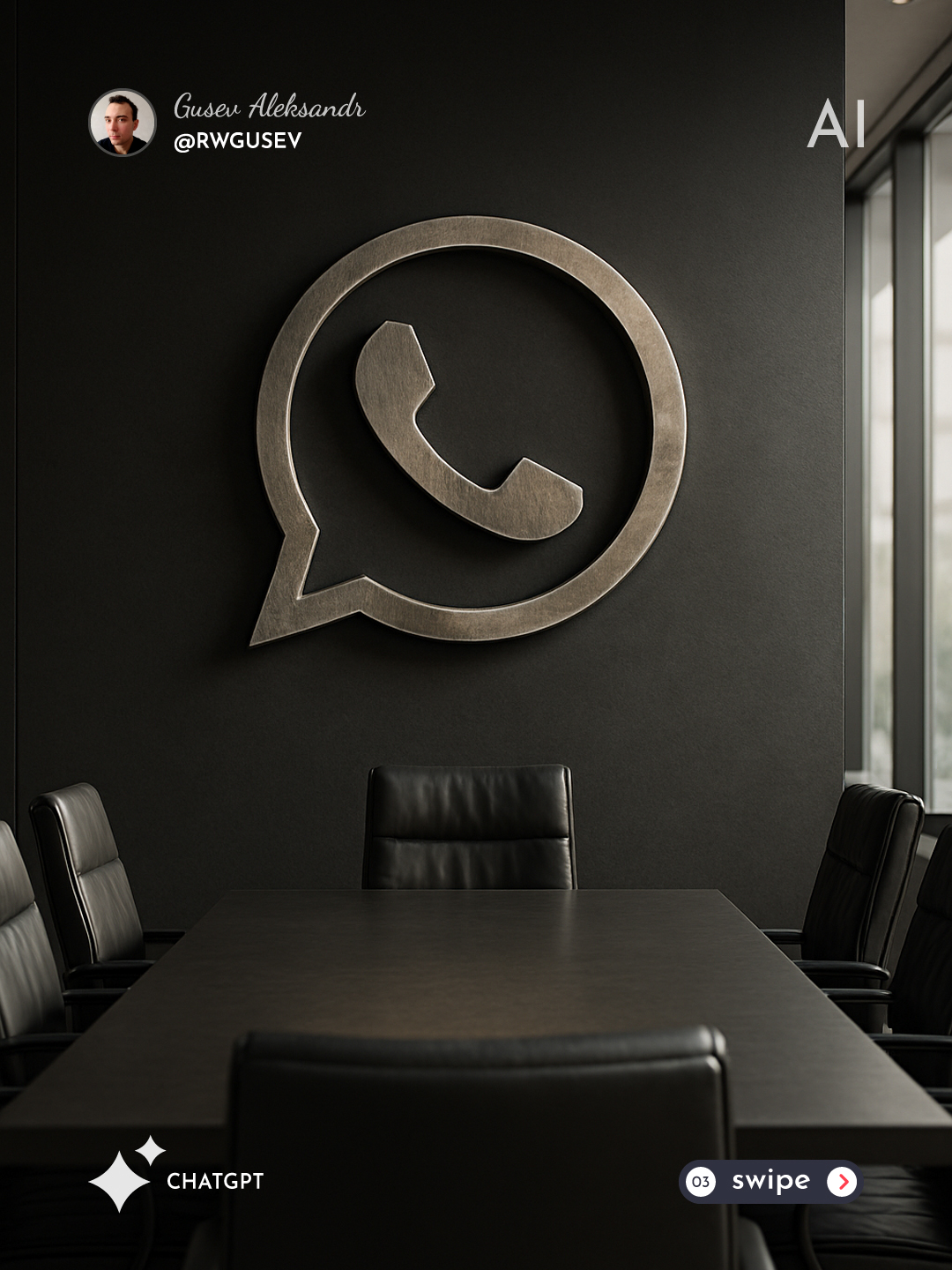 Premium Logo in an Executive Meeting Room output 2
