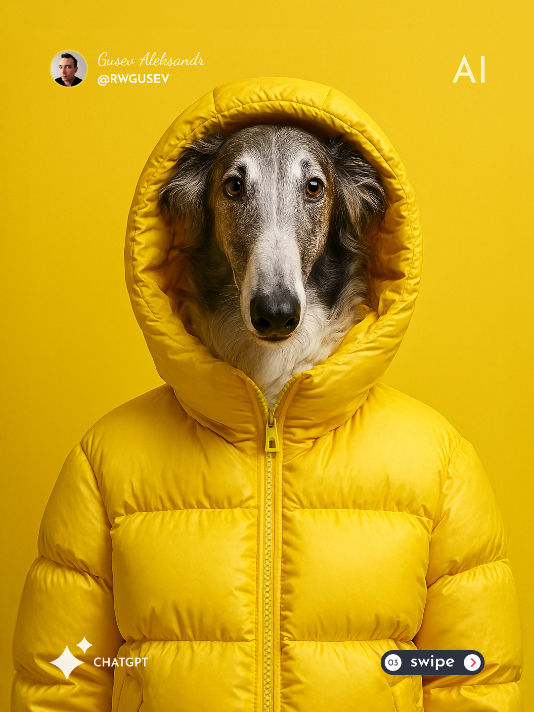 Photorealistic High-Fashion Animal Portrait output 2