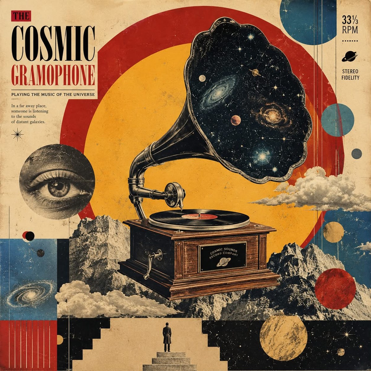 Mid-Century Retro Surrealist Collage Poster output 8