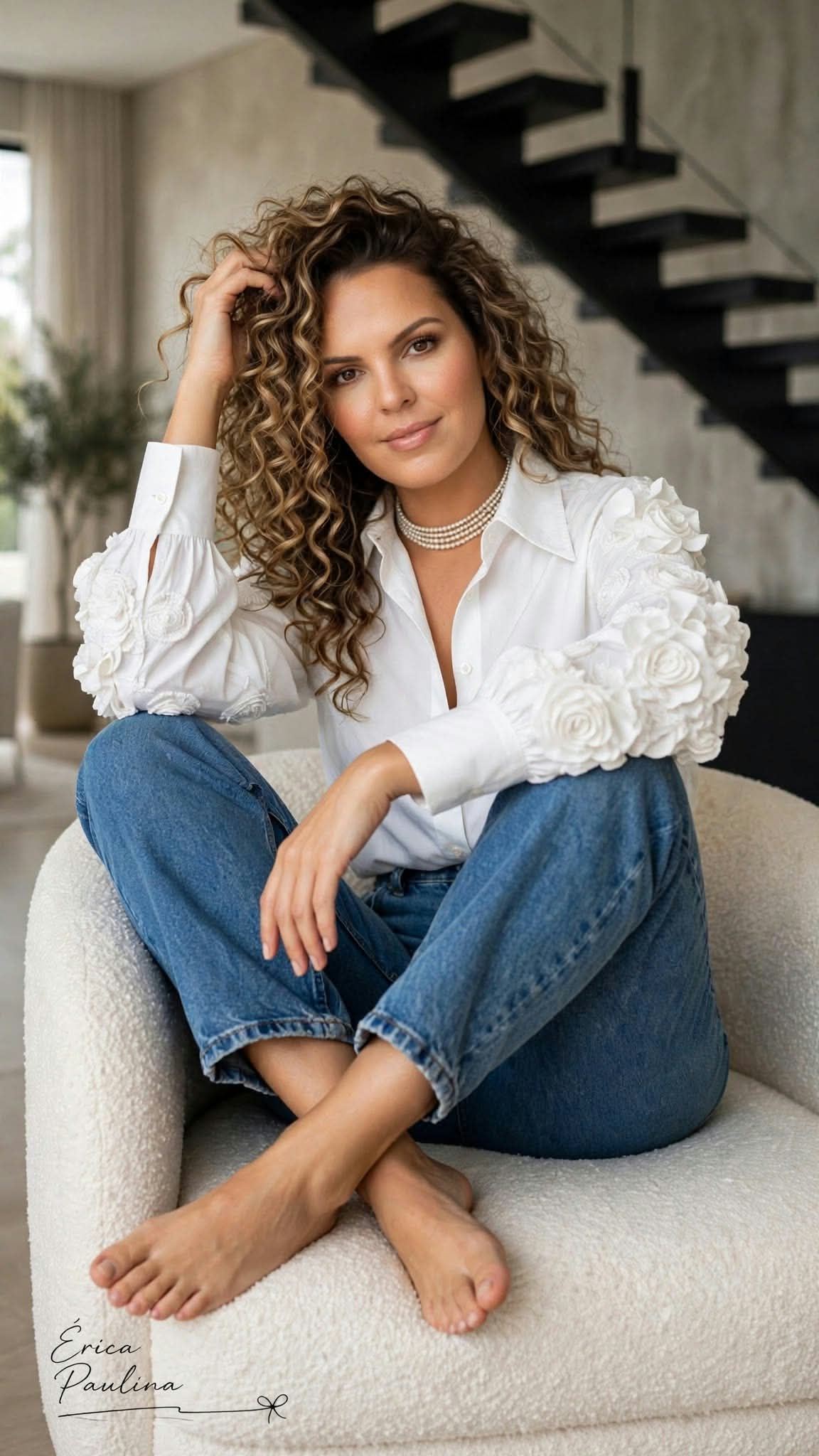 White Elegance & Denim Chic output 1