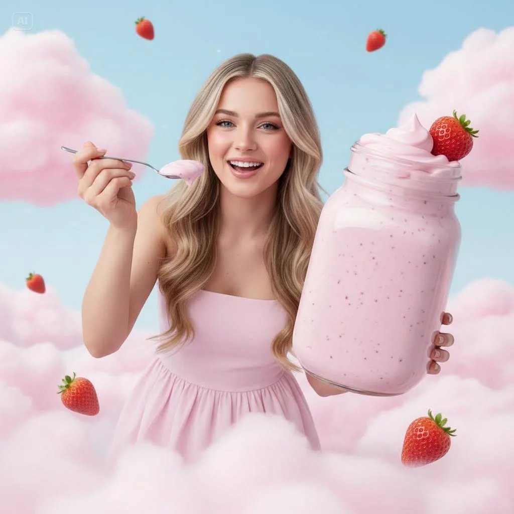 Dreamy Strawberry Yogurt Dessert Campaign Image
