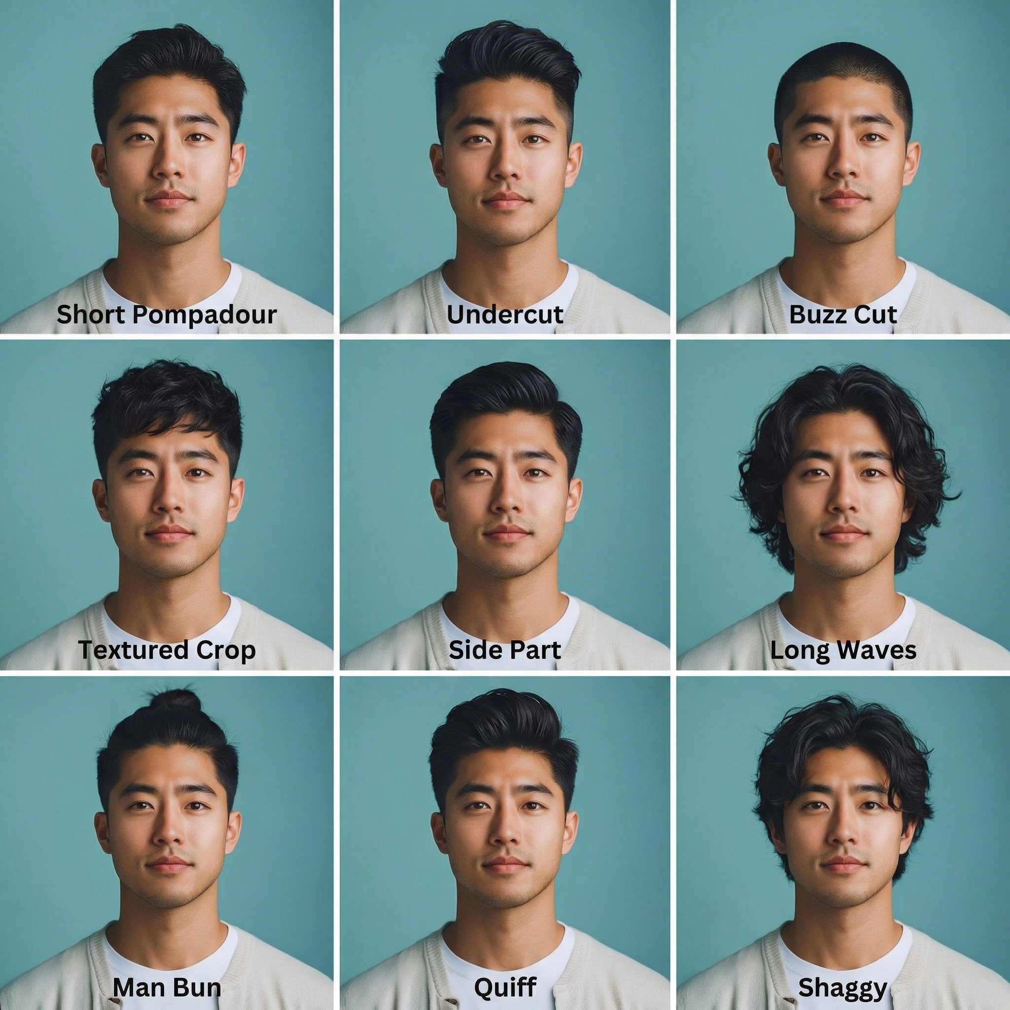 Generate a 3×3 Hairstyle Grid from an Uploaded Photo