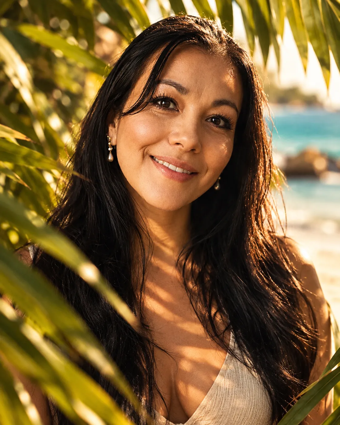 Tropical Beach Editorial Portrait output 2