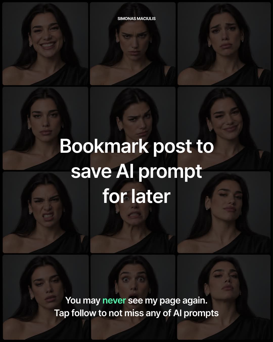 Photorealistic 12-Expression Portrait Contact Sheet output 9
