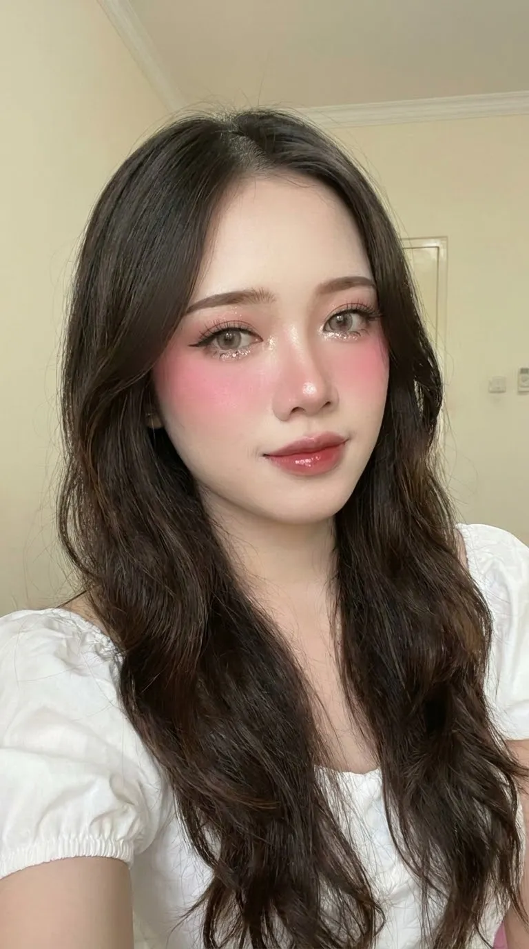 Douyin Baby Doll Makeup Close-Up Selfie